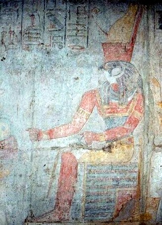 Gott Horus, Herr von Buhen mit der Doppelkrone