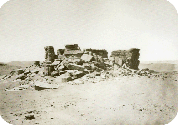 Historische Aufnahme Deir el-Hagar - nach Westen