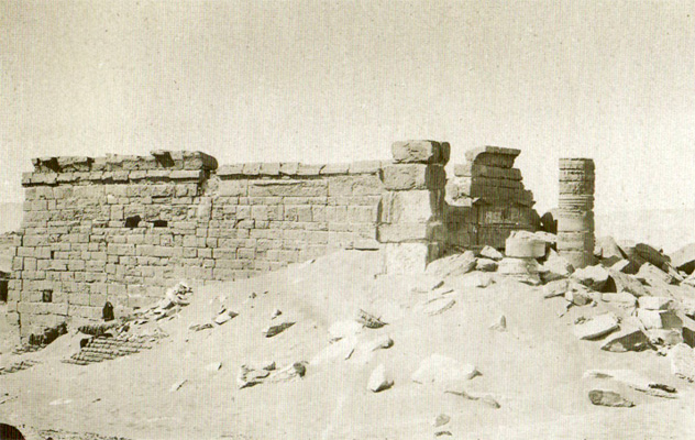 Historische Aufnahme Deir el-Hagar - nach Norden